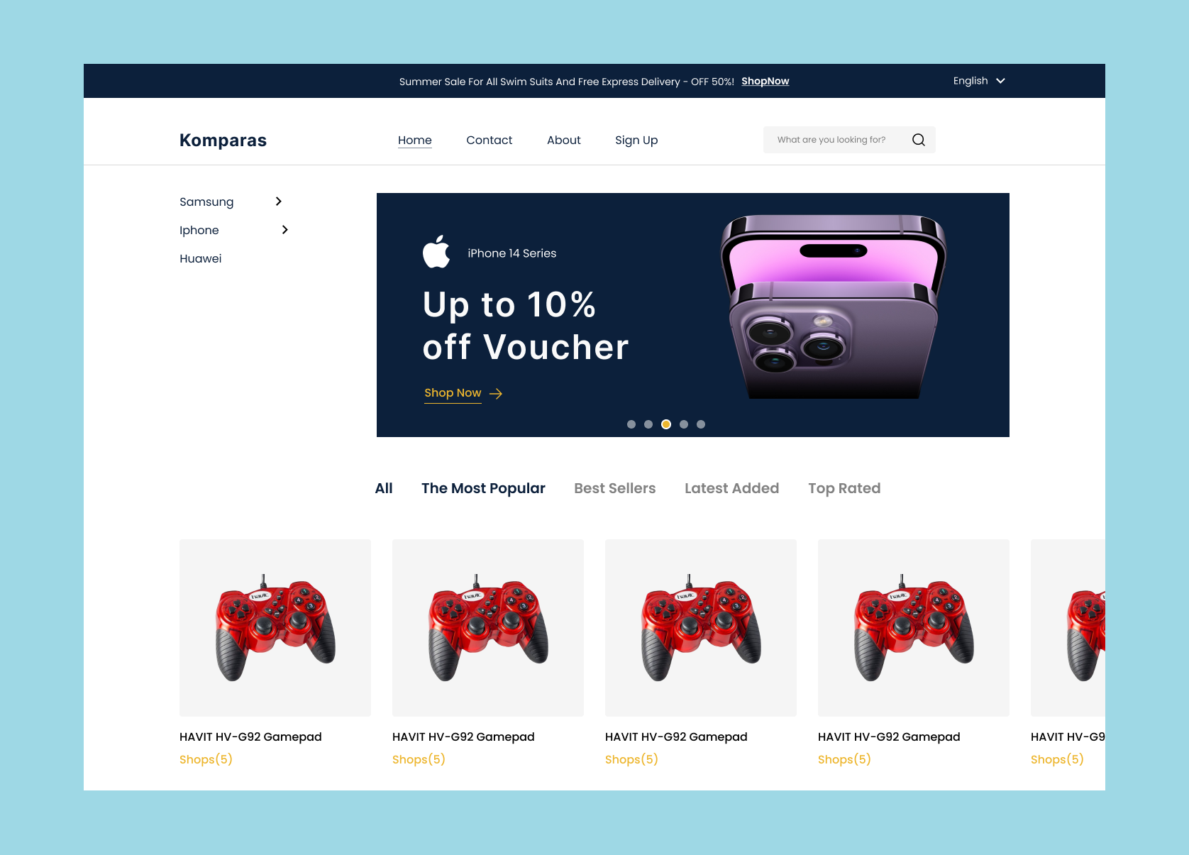 Komparas E-commerce Platform